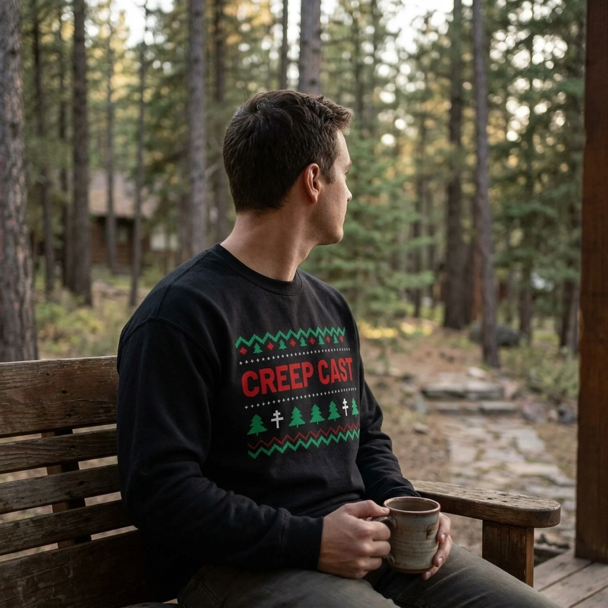 Creep Cast Unisex Heavy Blend Crewneck Sweatshirt - lifestyle shot