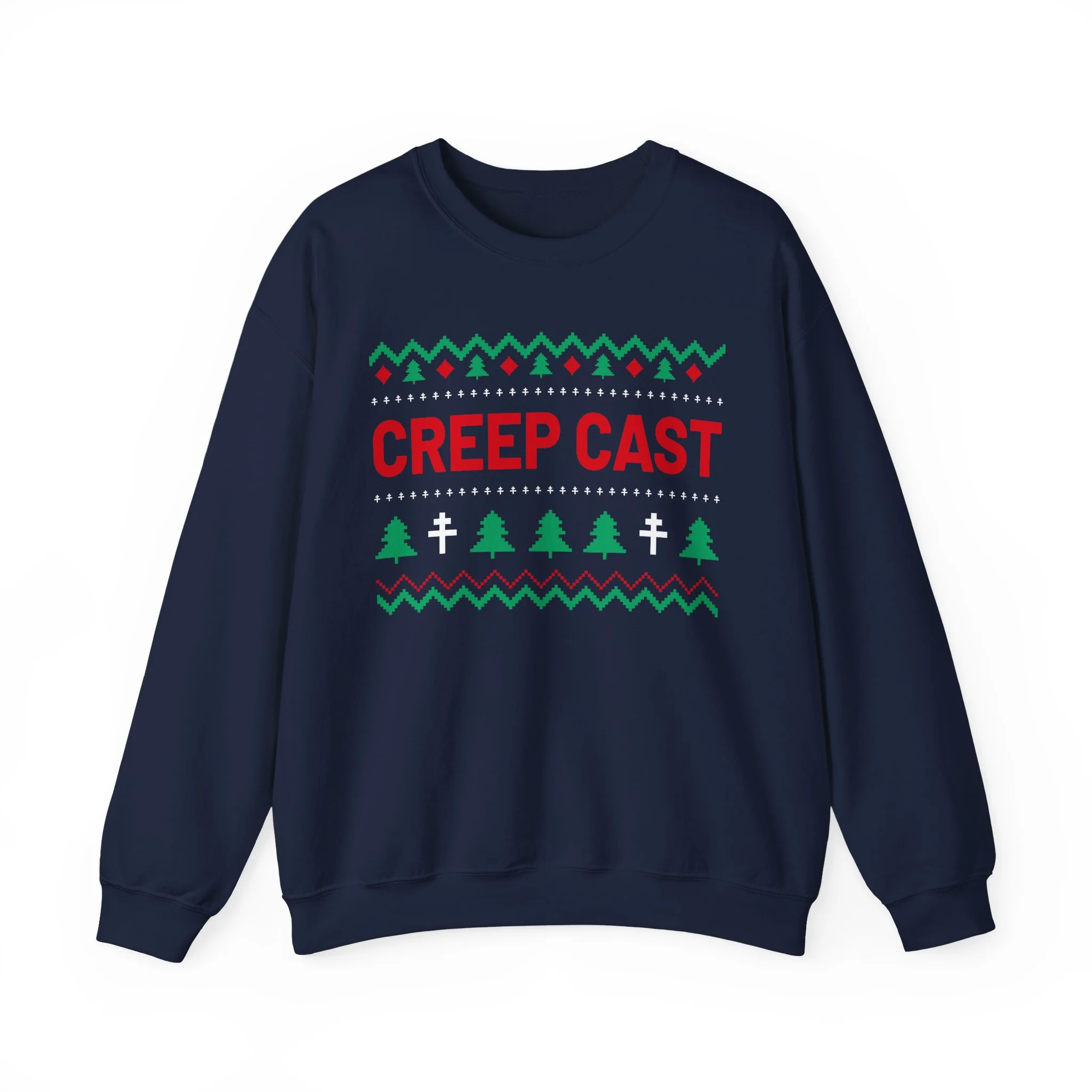 Detailed craftsmanship perspective 20 of the Creep Cast Heavy Crewneck Sweatshirt - Creep Cast Merch