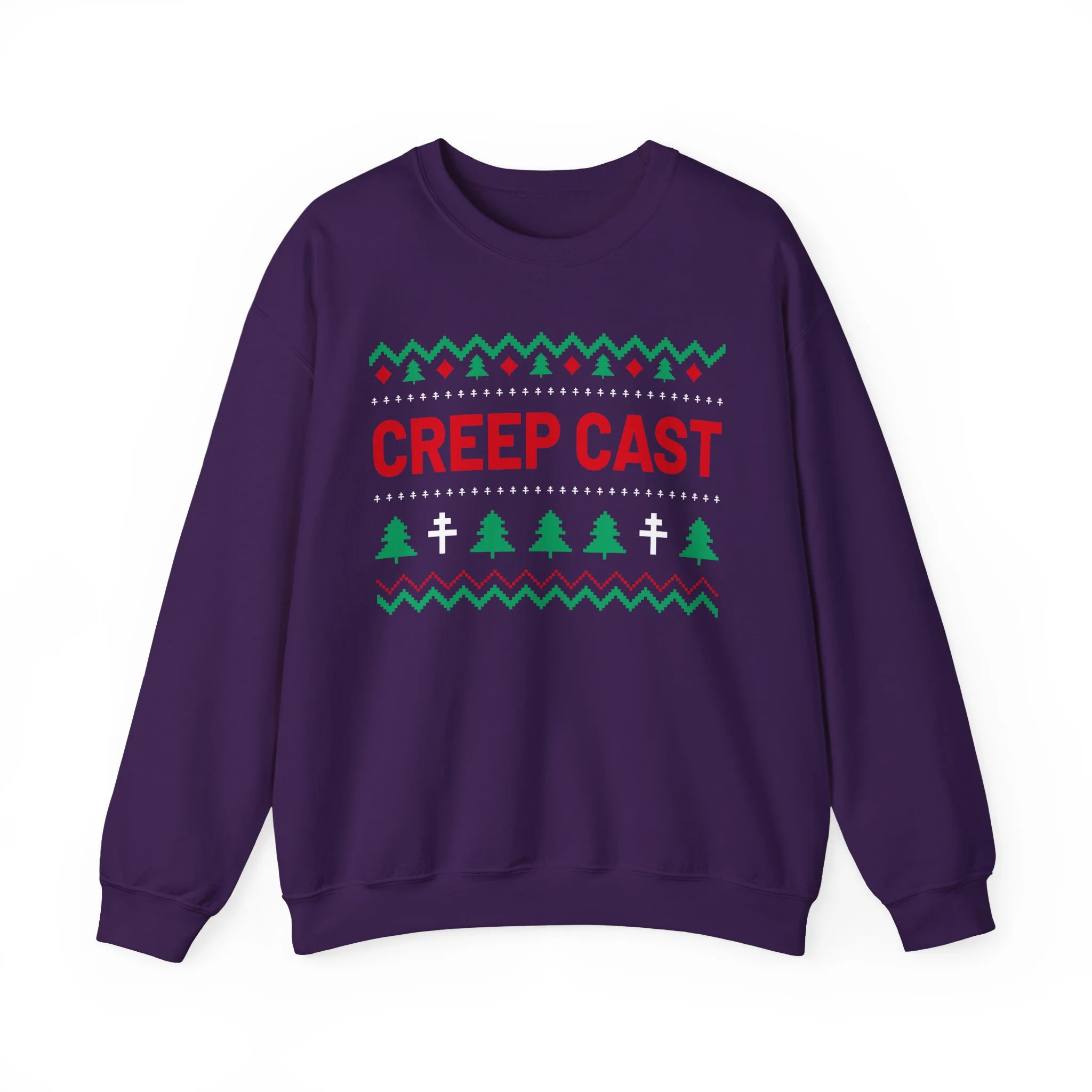 Detailed craftsmanship perspective 22 of the Creep Cast Heavy Crewneck Sweatshirt - Creep Cast Merch