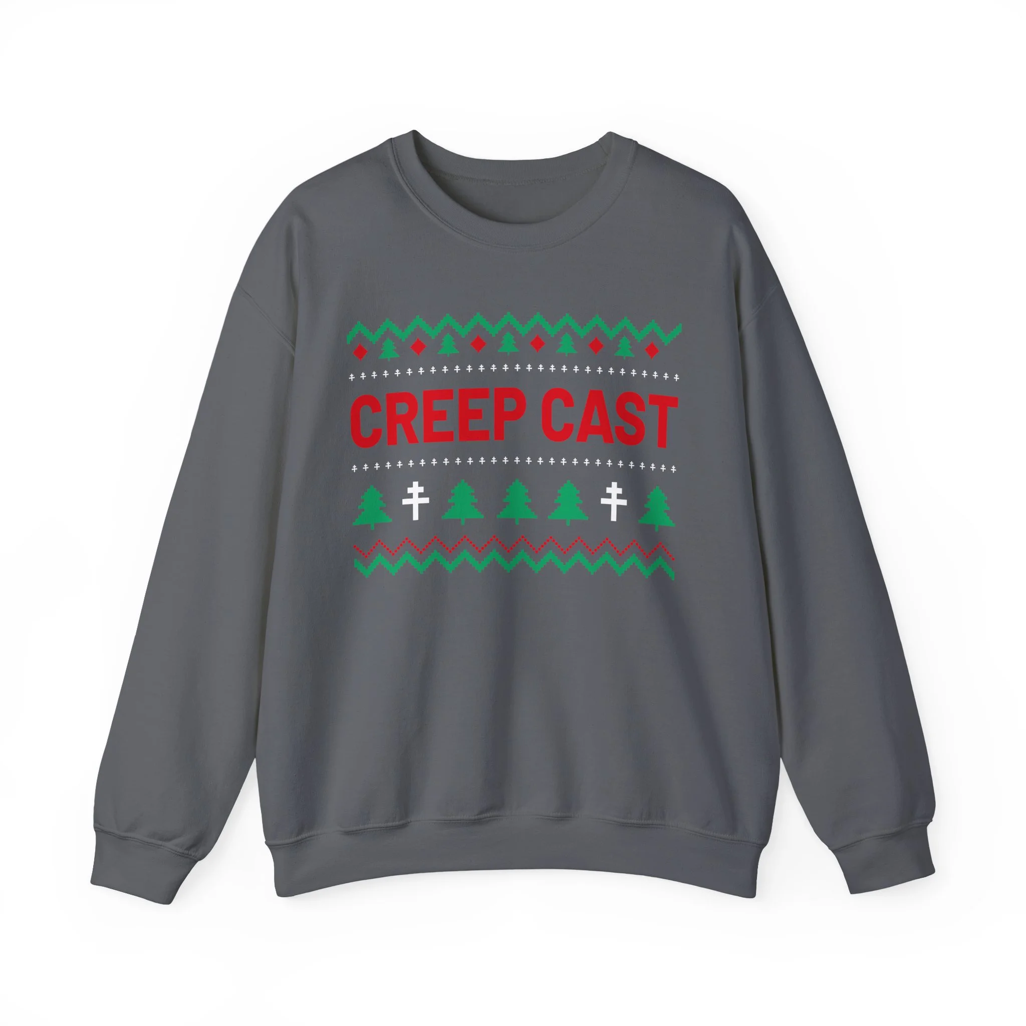 Detailed craftsmanship perspective 16 of the Creep Cast Heavy Crewneck Sweatshirt - Creep Cast Merch