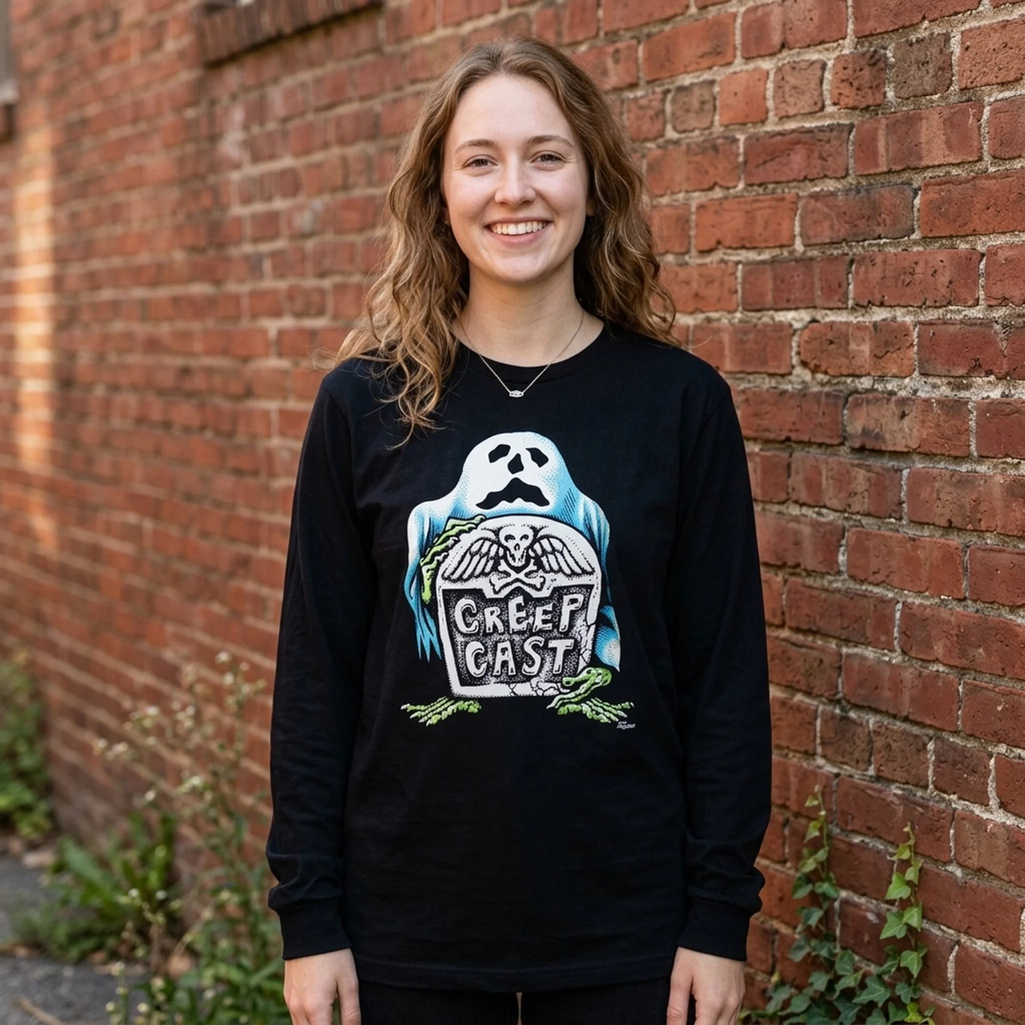 Creepcast Tombstone Unisex Ultra Cotton Long Sleeve Tee - Image 15