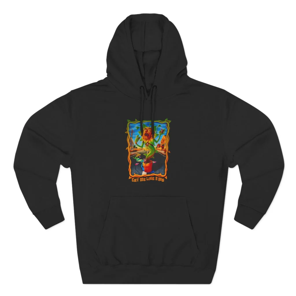 Creepcast Eat Me Like a Bug Three-Panel Fleece Hoodie