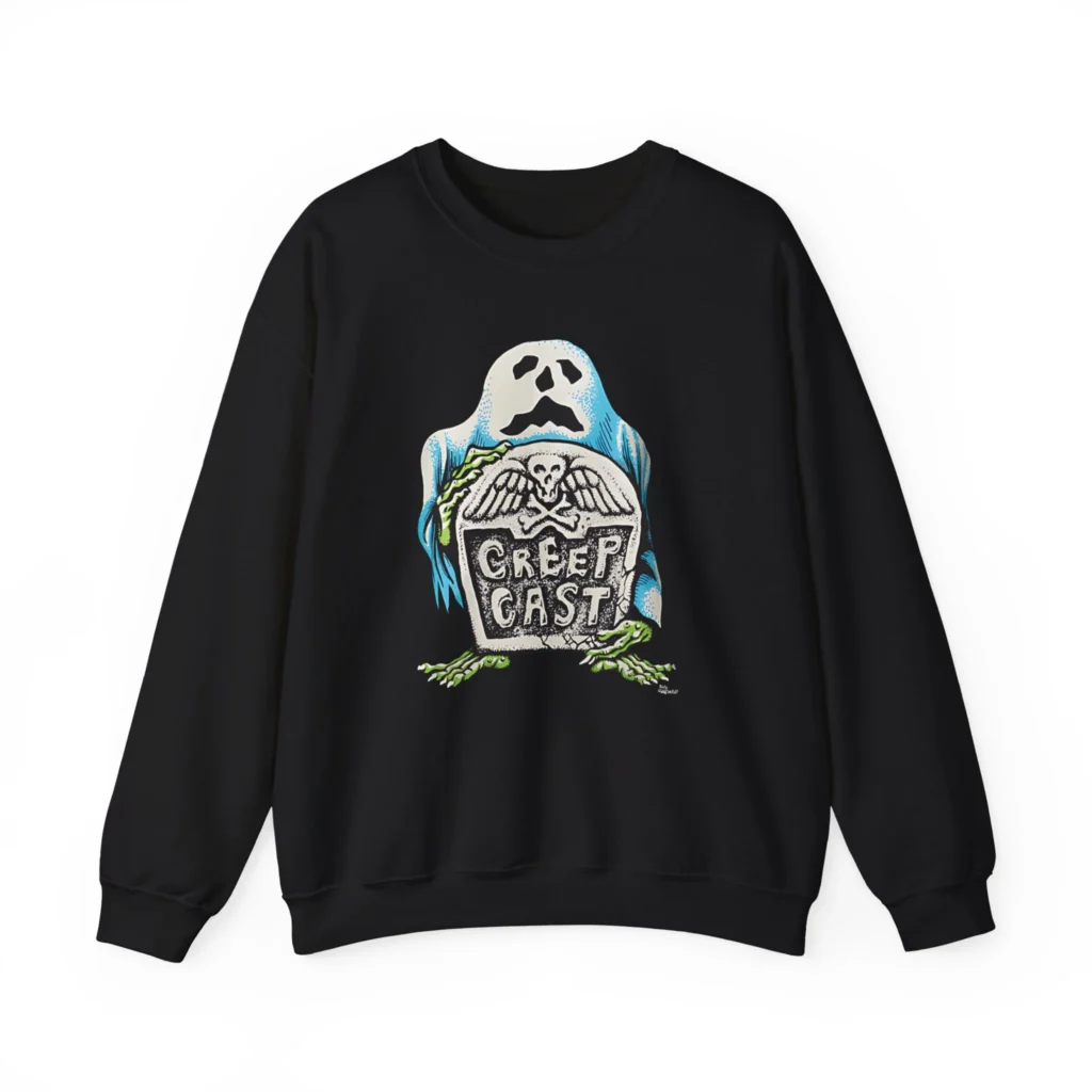 Creepcast Tombstone Unisex Heavy Blend Crewneck Sweatshirt
