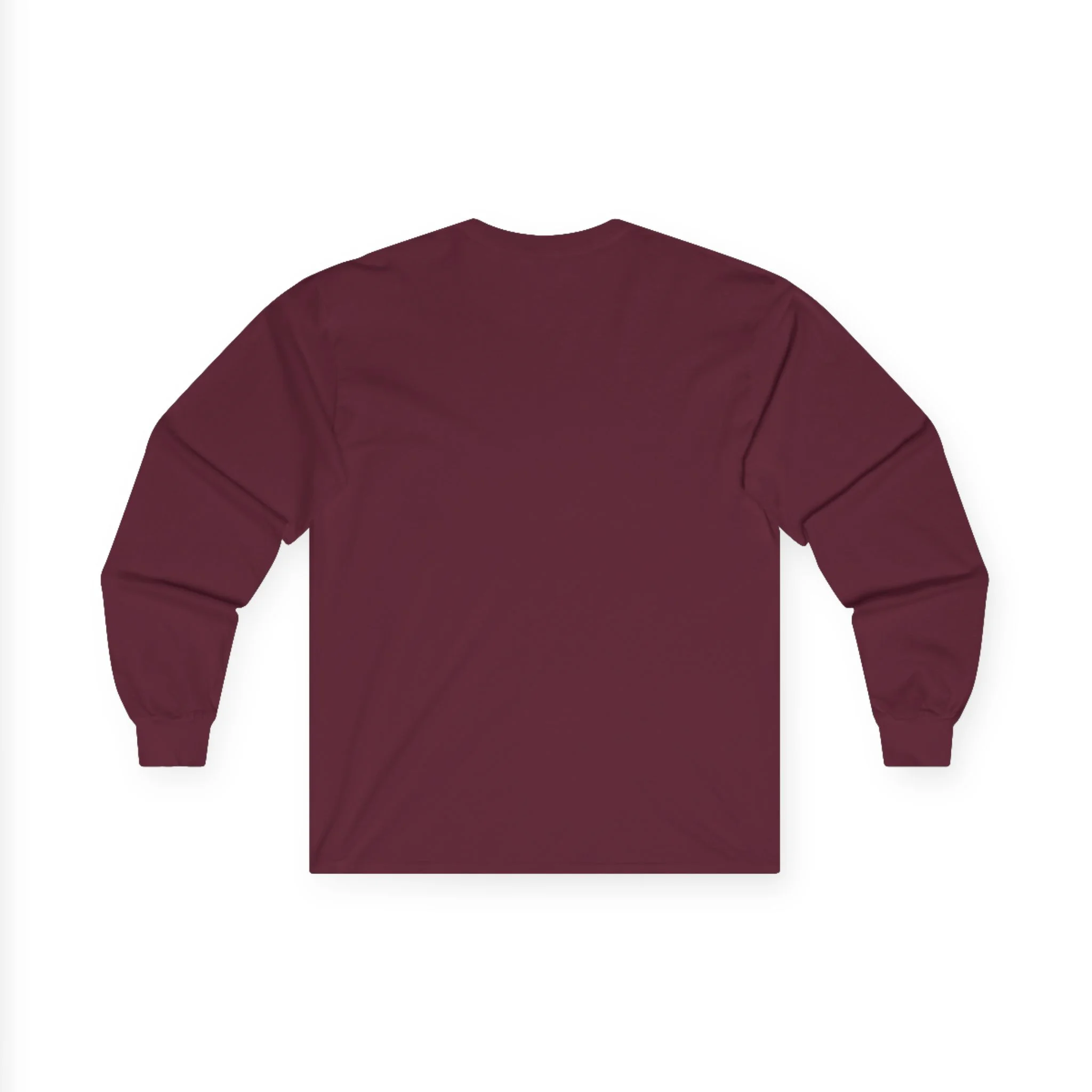 Angled laydown showcasing garment drape and sleeve finishing on the Creepcast Tombstone Longsleeve Top - Creep Cast Merch