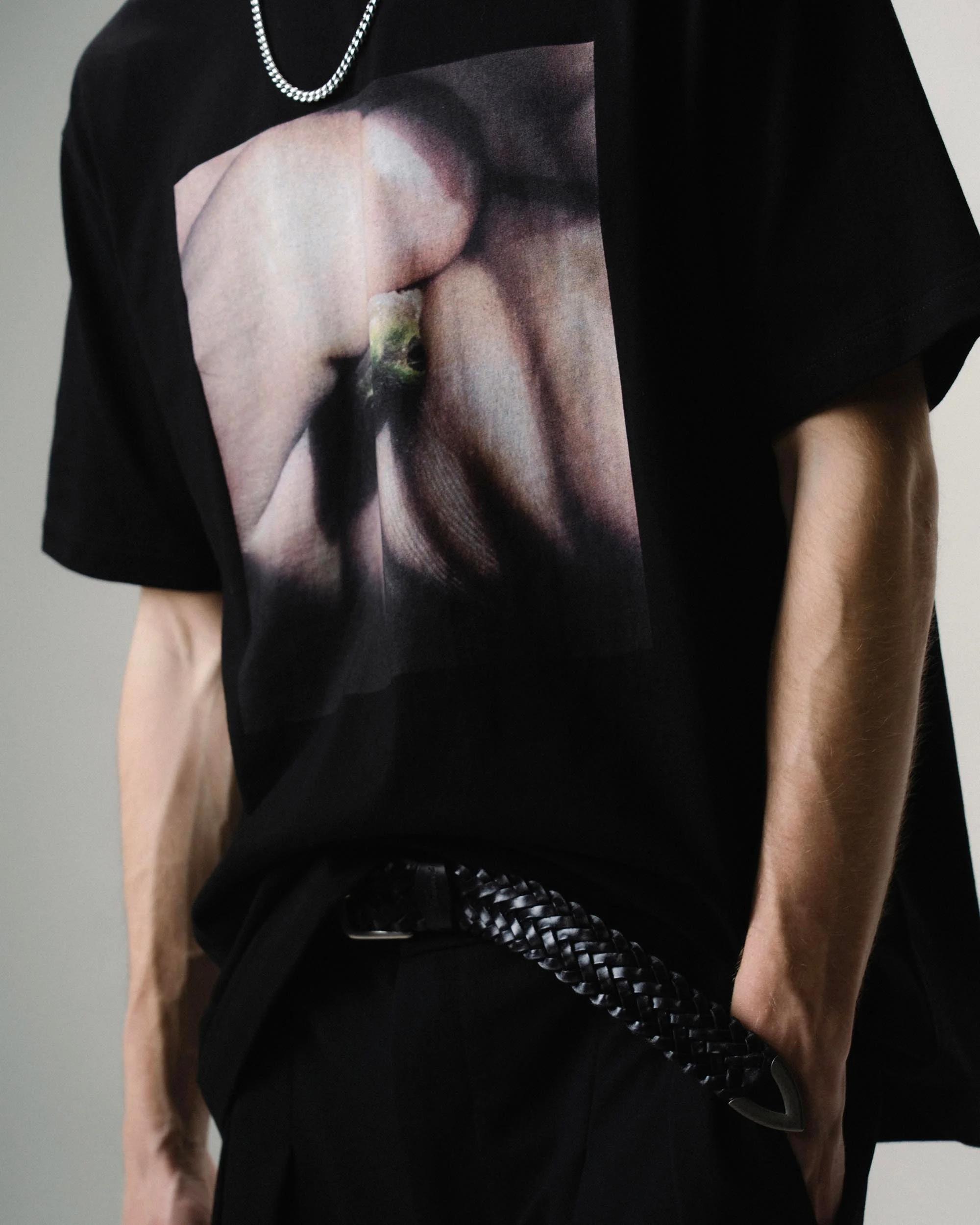 Detailed craftsmanship perspective 8 of the Special Guest Podcast Tshirt Tee - Creep Cast Merch