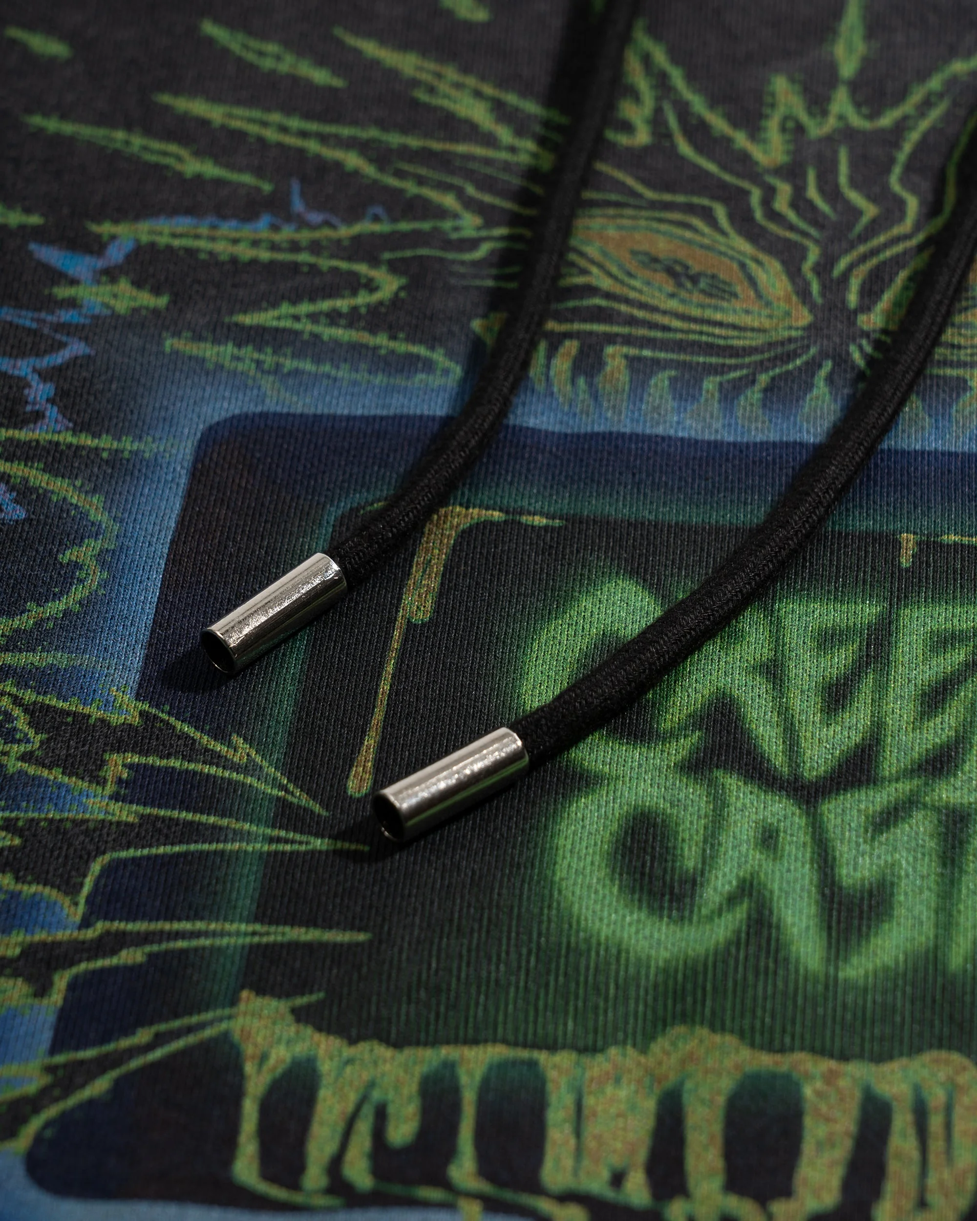 Detailed craftsmanship perspective 7 of the Who Up Creepin Pullover Hoodie Top - Creep Cast Merch